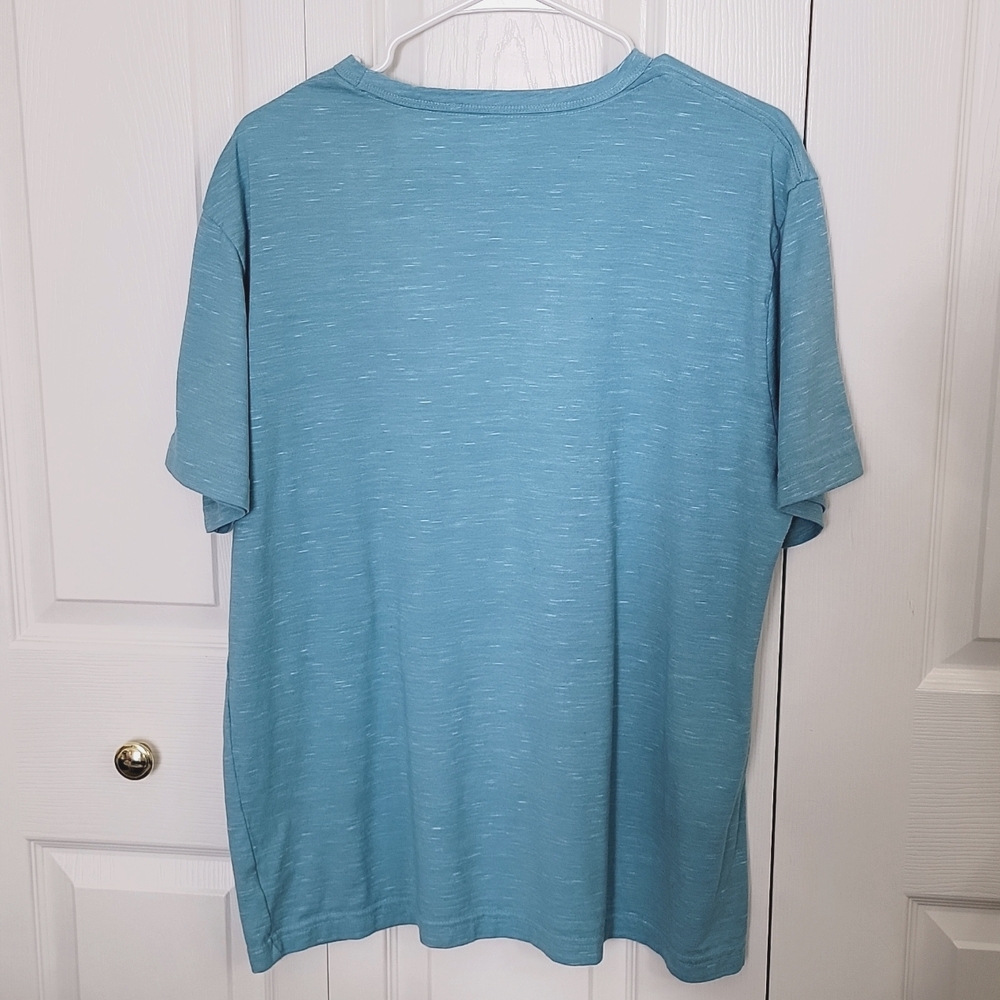 Lee Men’s Vintage Triblend Short Sleeve Crew Neck Tee Heathered Blue Size XL - Picture 3 of 10